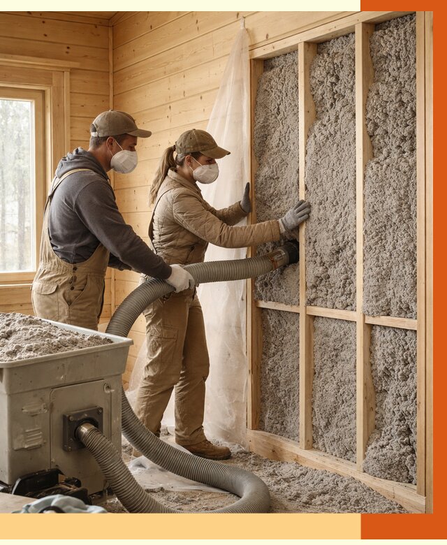 Утепление дачного дома эковатой в Черемхово от 1512 руб./м2 — комплексно, ТепломастерЧрм