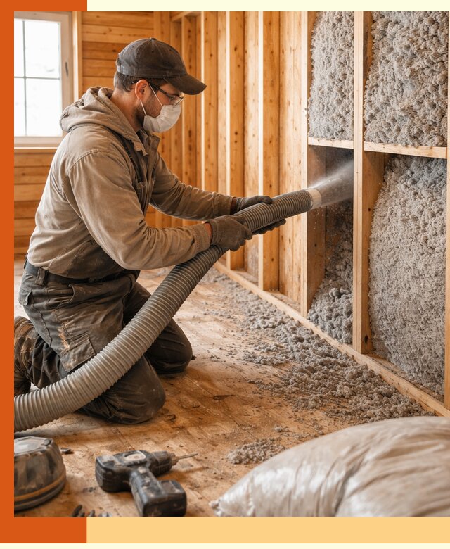 Утепление дачного дома эковатой в Черемхово — быстро и надёжно