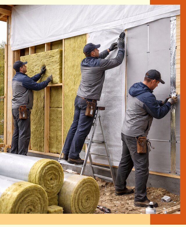 Утепление каркасного дома в Черемхово от 4379 руб./м2 — профессионально | ТепломастерЧрм