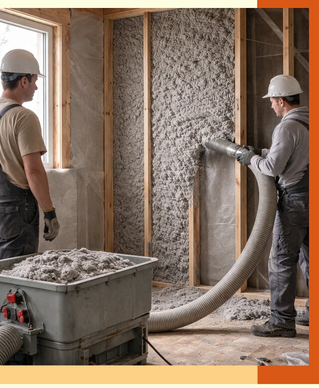 Утепление каркасного дома эковатой в Черемхово от 1877 руб. | ТепломастерЧрм