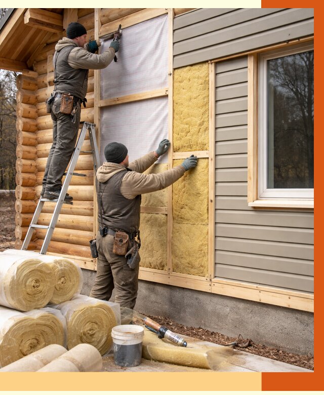 Утепление деревянного дома в Черемхово от 6464 руб./м2 — заказать работы | ТепломастерЧрм