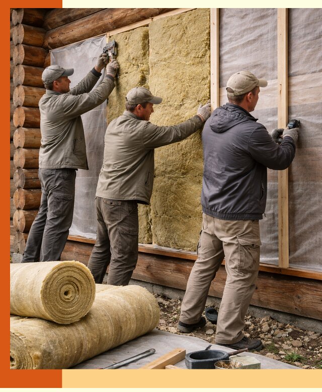 Утепление деревянного дома в Черемхово эффективными технологиями