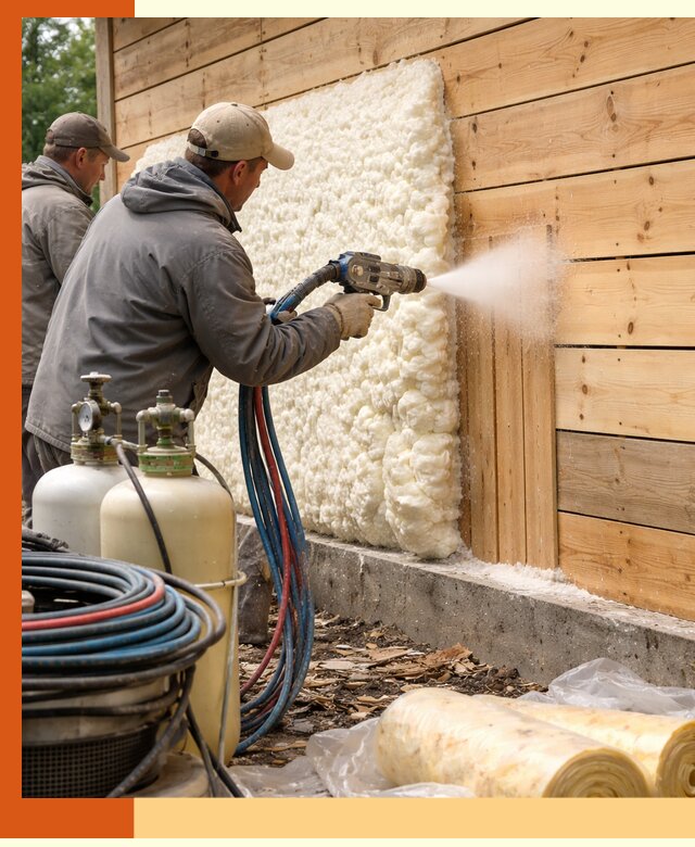 Утепление деревянного дома пенополиуретаном в Черемхово