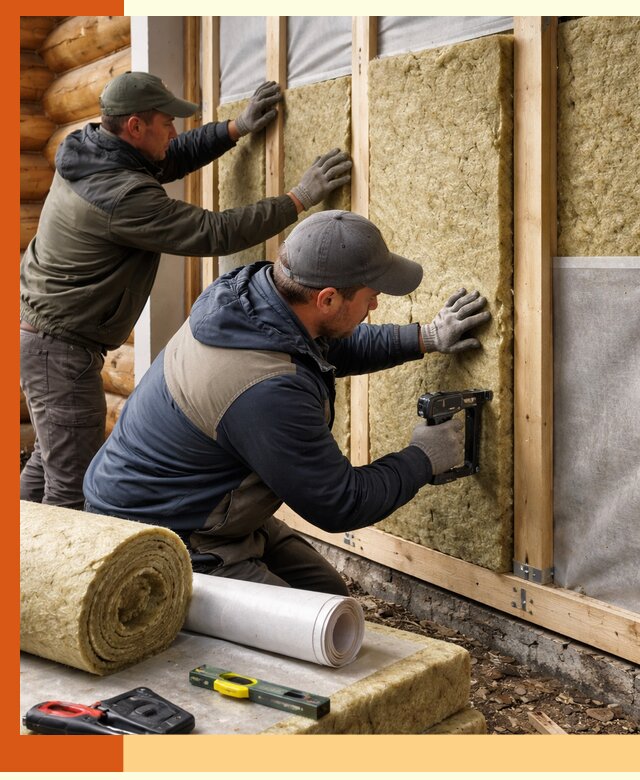 Утепление бревенчатого дома под ключ в Черемхово