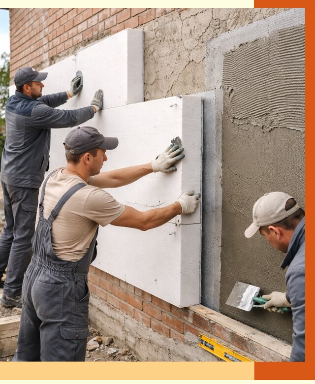 Утепление кирпичного дома в Черемхово от 4379 руб. под ключ | ТепломастерЧрм