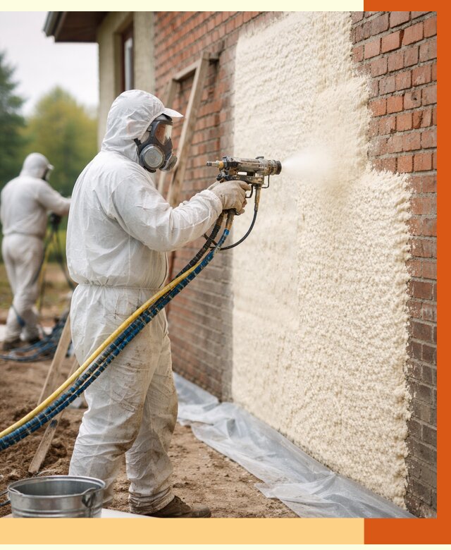 Утепление кирпичного дома ППУ в Черемхово под ключ от 6777 руб. | ТепломастерЧрм