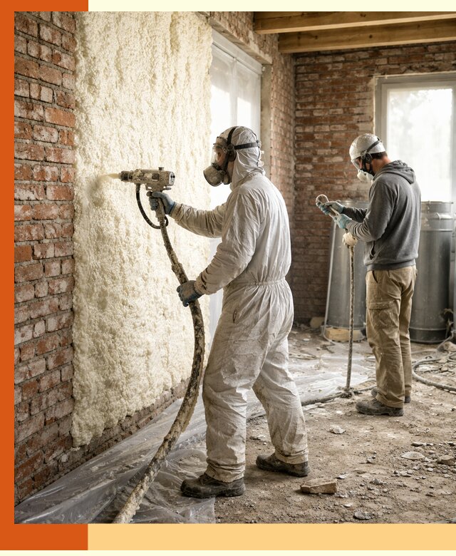 Утепление кирпичного дома пенополиуретаном в Черемхово