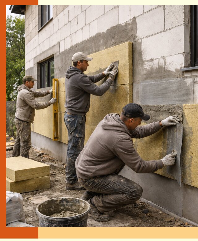 Утепление дома из газобетона в Черемхово качественно и долговечно
