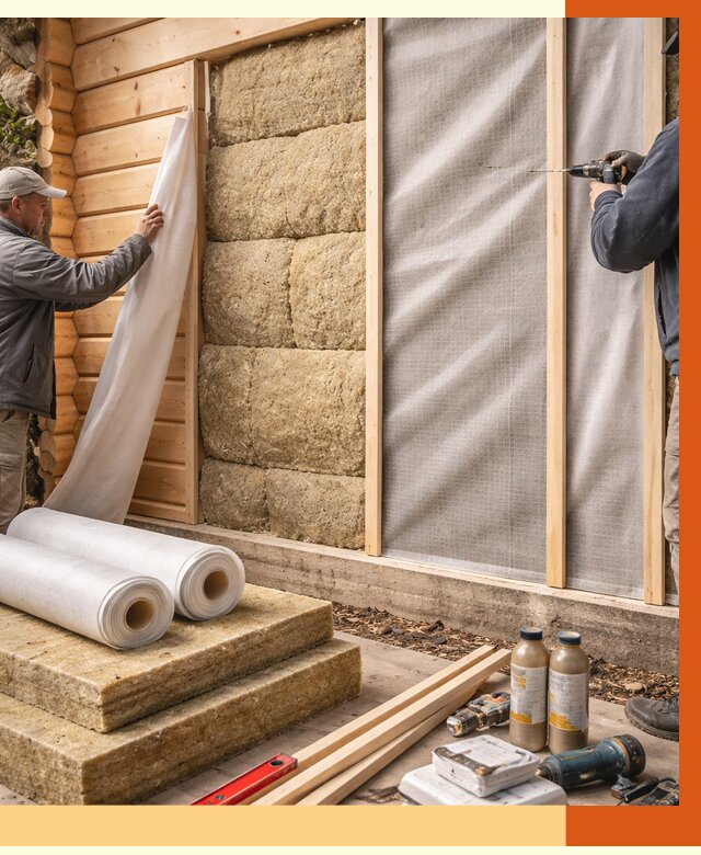 Утепление дома из минибруса в Черемхово от 4692 руб/м2 — заказать профессионально | ТепломастерЧрм