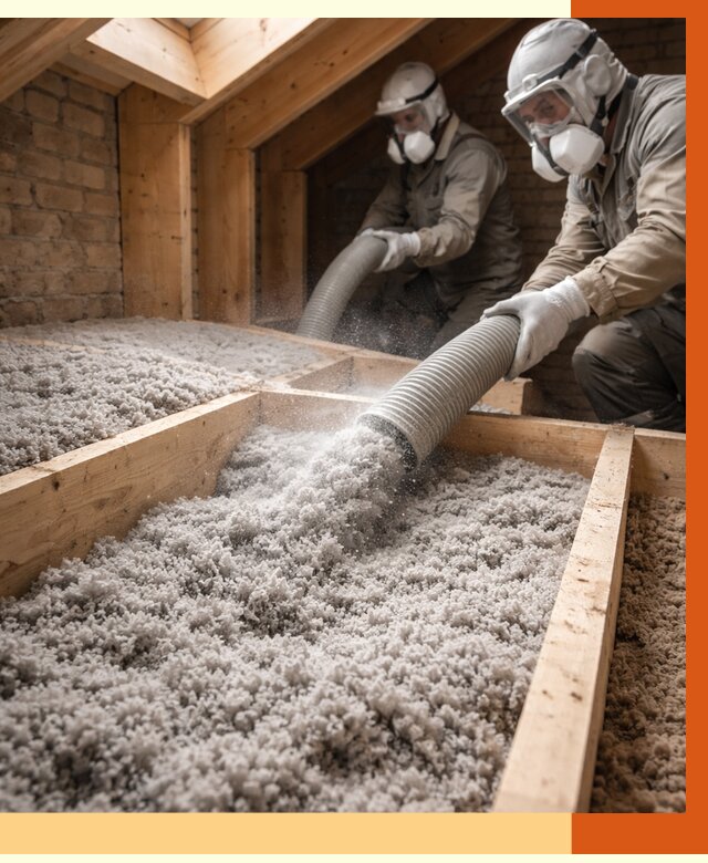 Утепление коттеджа эковатой в Черемхово от 2607 руб./м² — комплексная задувка и монтаж | ТепломастерЧрм