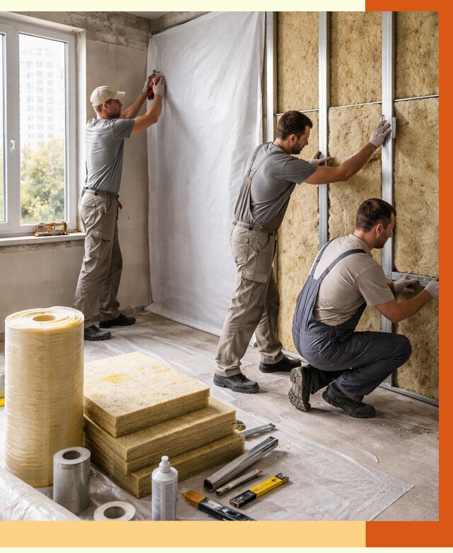 Утепление квартиры в Черемхово от 4692 руб/м2 — утеплить квартиру изнутри и снаружи | ТепломастерЧрм