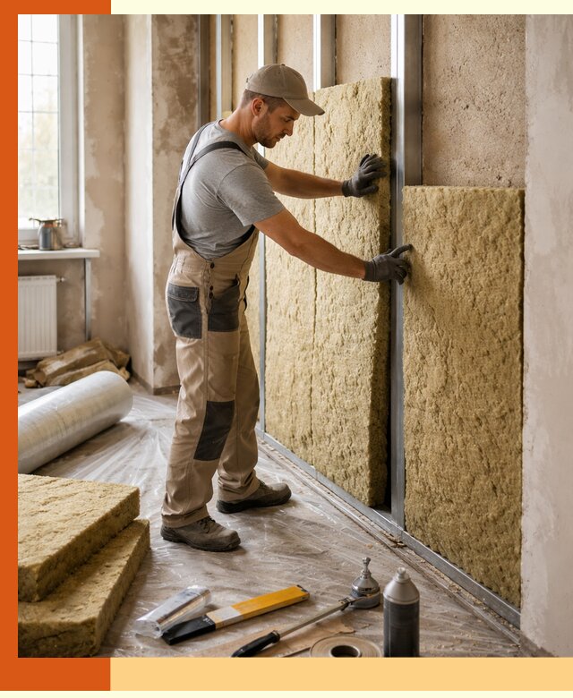 Утепление квартиры в Черемхово — комплексная теплоизоляция стен и полов