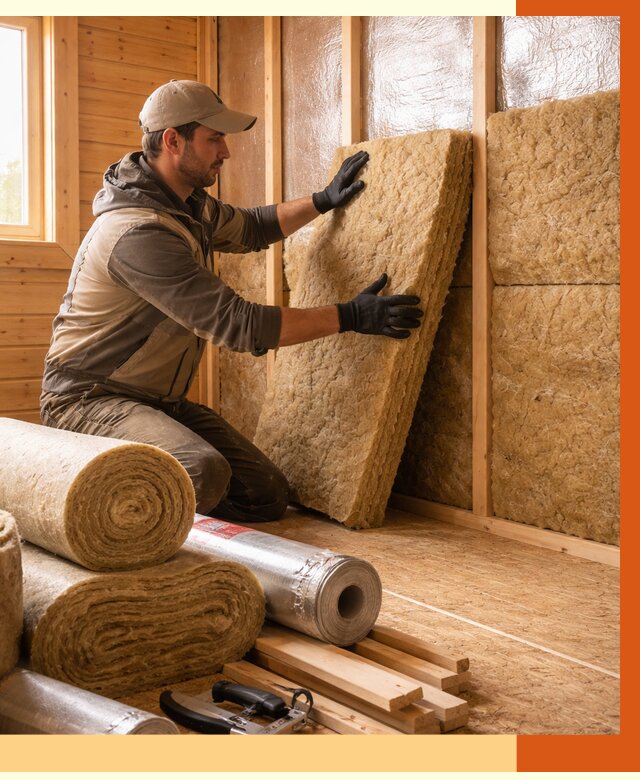 Утепление бани в Черемхово под ключ от 4692 руб./м2 — утеплить потолок, пол и стены | ТепломастерЧрм