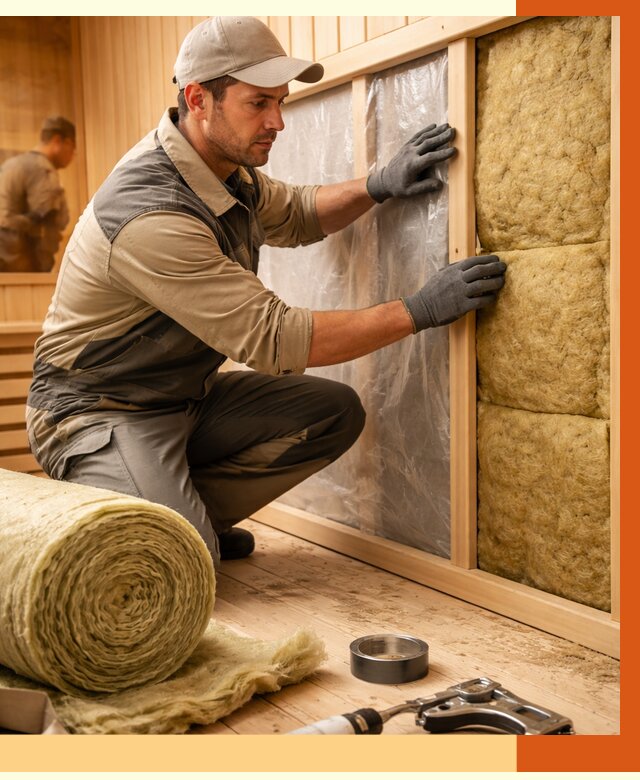 Утепление сауны изнутри в Черемхово от 6777 руб. за м2 | ППУ, под ключ — ТепломастерЧрм