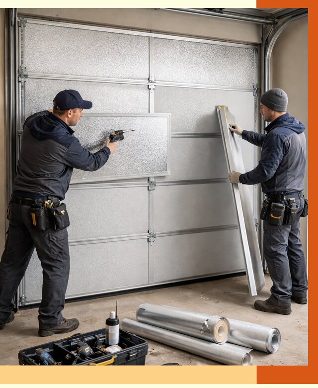 Утепление гаражных ворот в Черемхово от 8184 руб/м2 — надежно и быстро | ТепломастерЧрм