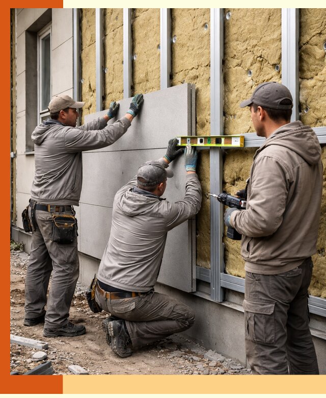 Утепление вентилируемого фасада под ключ в Черемхово