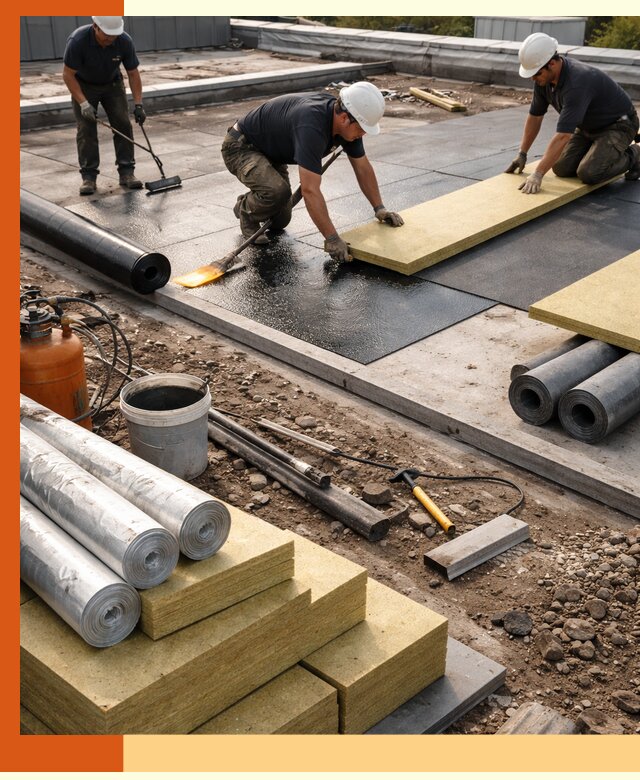 Утепление плоской крыши в Черемхово — надежная теплоизоляция и герметизация