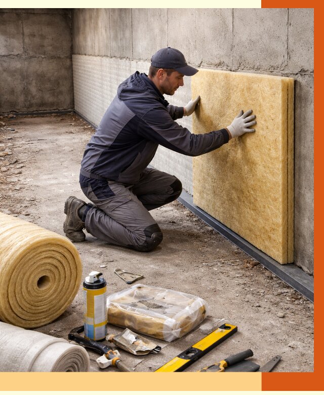 Утепление фундамента изнутри в Черемхово от 4379 руб./м2 — работы под ключ | ТепломастерЧрм