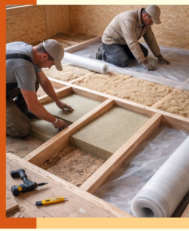 Профессиональное утепление деревянного пола в Черемхово