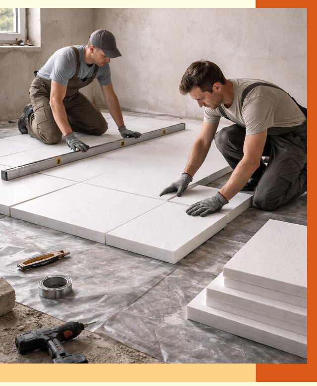 Утепление бетонного пола в Черемхово от 2607 руб/м2 — монтаж и цена | ТепломастерЧрм