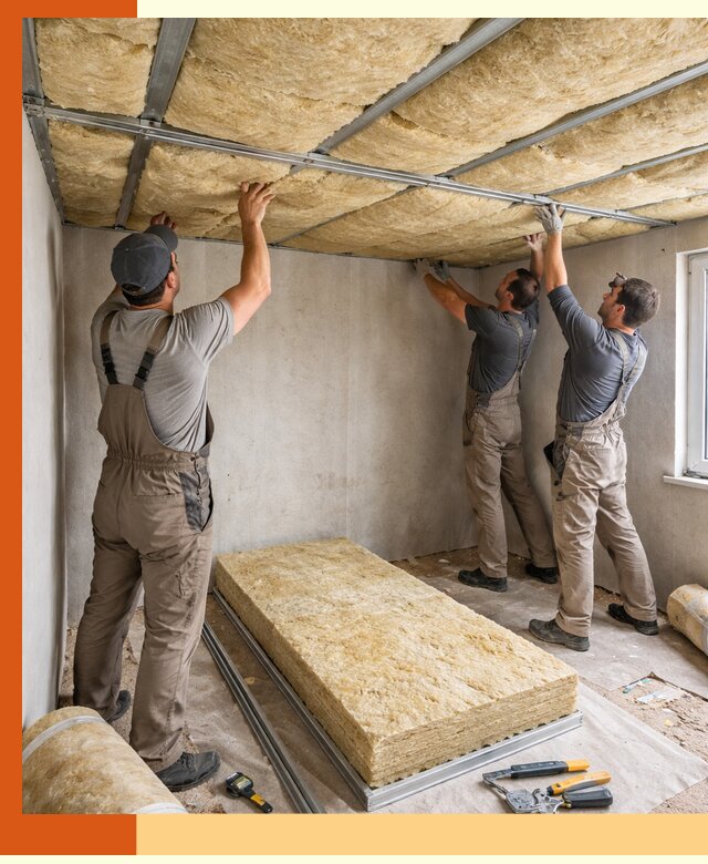 Утепление потолка в Черемхово — тепло и без сквозняков