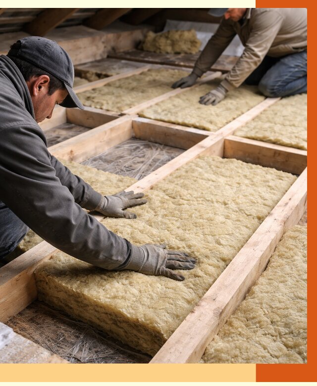 Утепление чердака минватой в Черемхово от 3649 руб/м2 под ключ | ТепломастерЧрм