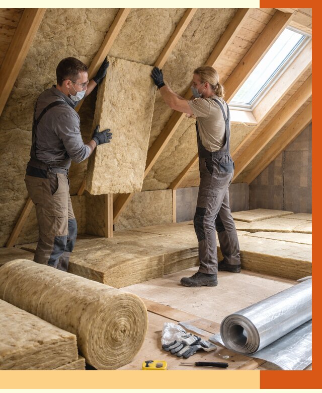 Утепление мансарды минватой в Черемхово от 4379 руб./м2 — монтаж и пароизоляция | ТепломастерЧрм