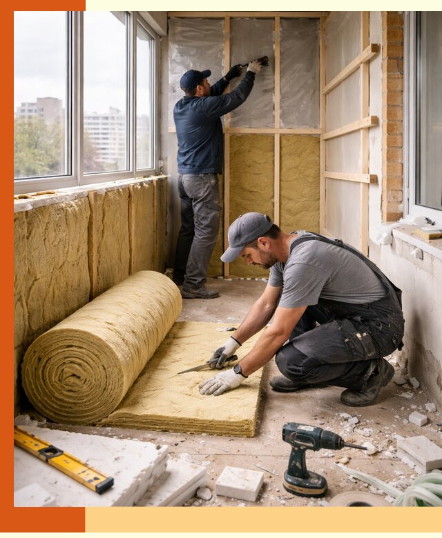 Утепление балкона под ключ в Черемхово качественно и быстро