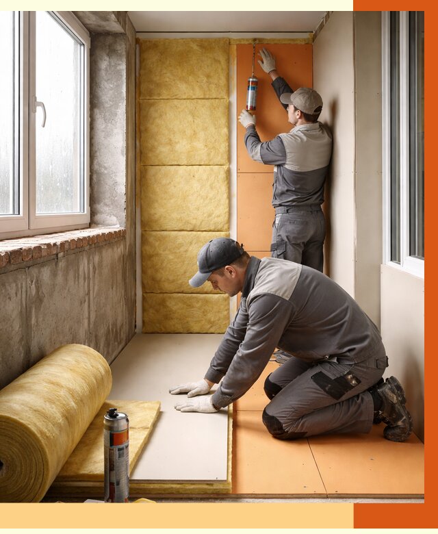 Утепление лоджии под ключ в Черемхово от 6777 руб/м2 — комплексное решение | ТепломастерЧрм