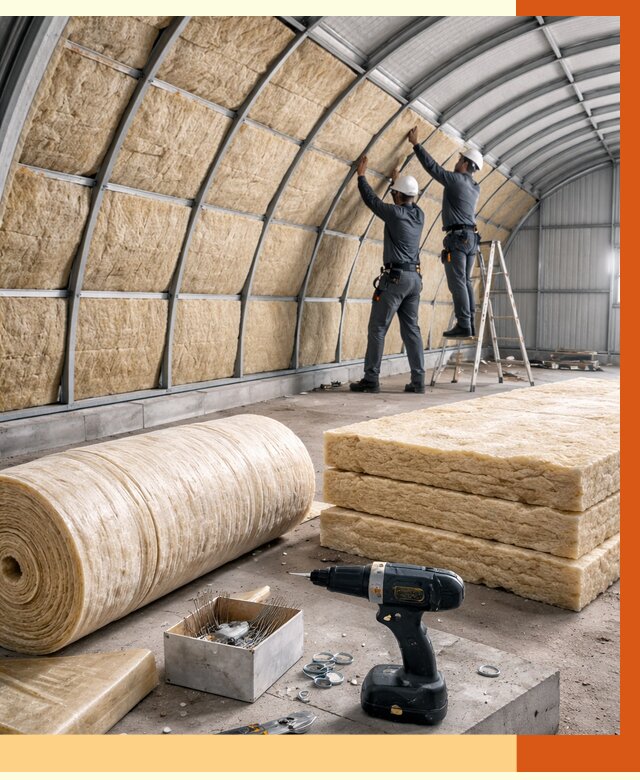 Утепление арочного ангара в Черемхово от 3336 руб./м2 под ключ | ТепломастерЧрм