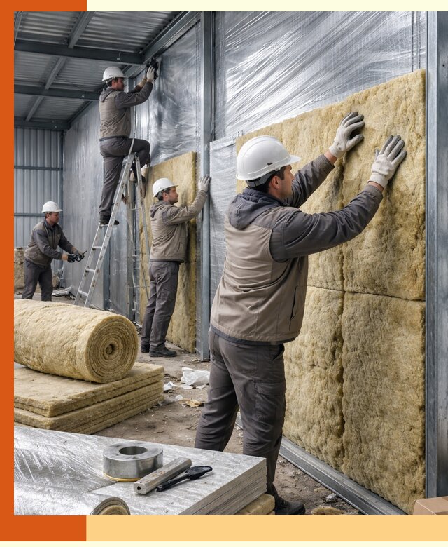 Утепление металлического склада в Черемхово: теплоизоляция и герметизация