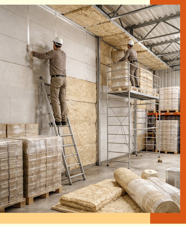 Утепление склада готовой продукции в Черемхово от 2033 руб./м2 — комплексно | ТепломастерЧрм