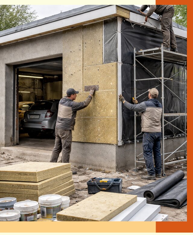 Утепление автосервиса в Черемхово ппу, пеноизоляция, от 15118 руб/м2 — ТепломастерЧрм