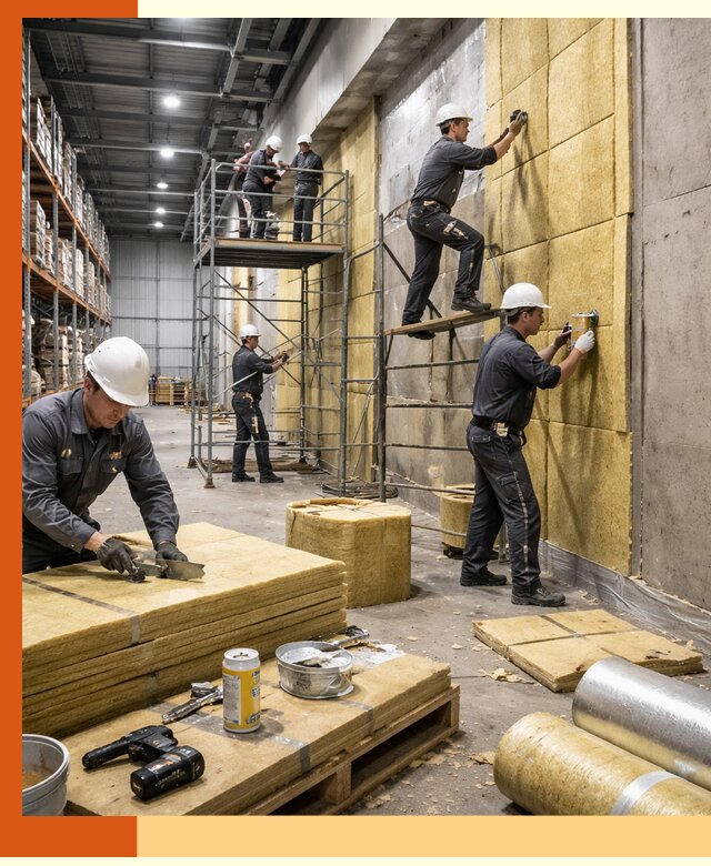 Утепление логистического центра в Черемхово качественно и экономично