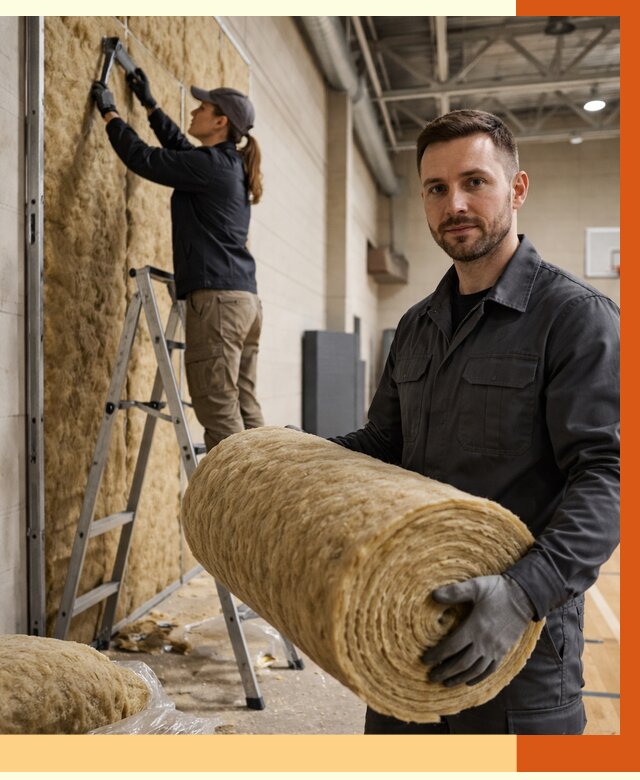 Утепление спортзала в Черемхово от 7820 руб/м2 — комплексное утепление под ключ | ТепломастерЧрм