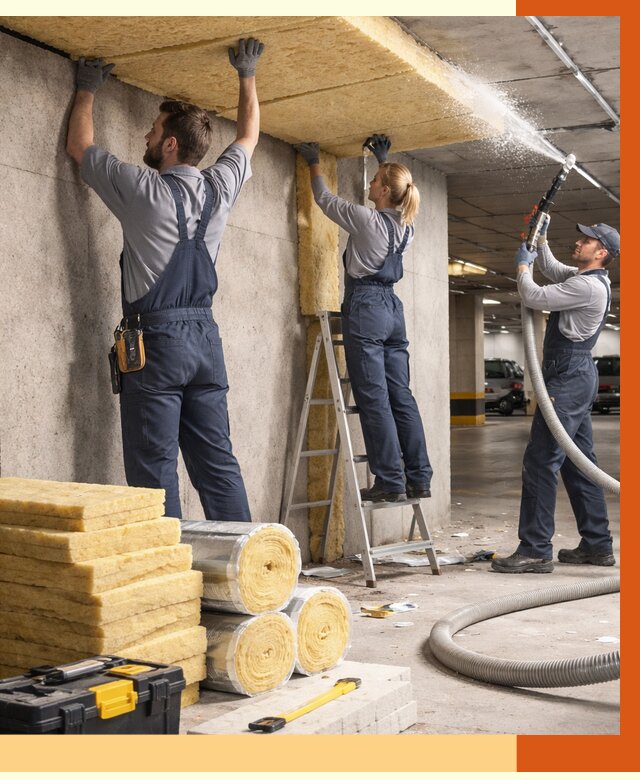 Утепление паркинга в Черемхово от 7090 руб./м2 — работы под ключ | ТепломастерЧрм