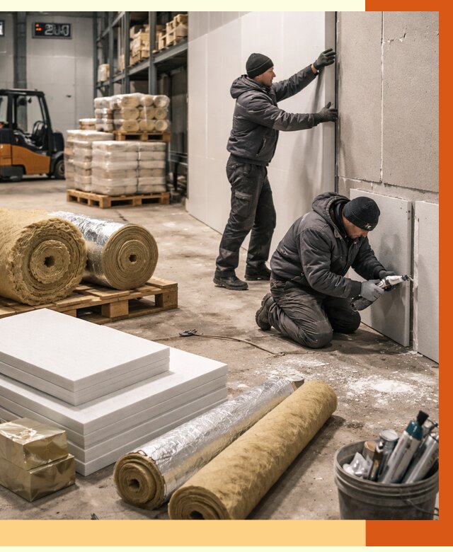 Утепление холодного склада в Черемхово от 8862 руб/м2 — комплексное под ключ | ТепломастерЧрм