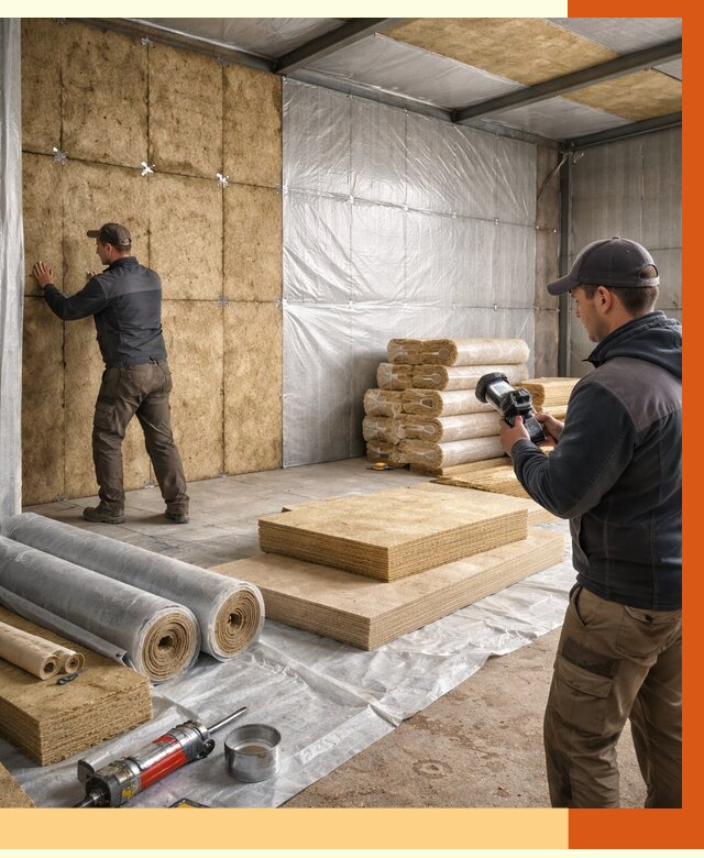 Утепление теплого склада в Черемхово под ключ от 11990 руб/м² | ТепломастерЧрм