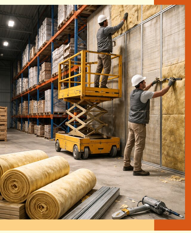 Утепление торгового склада в Черемхово от 3336 руб/м2 — комплексно и под ключ | ТепломастерЧрм