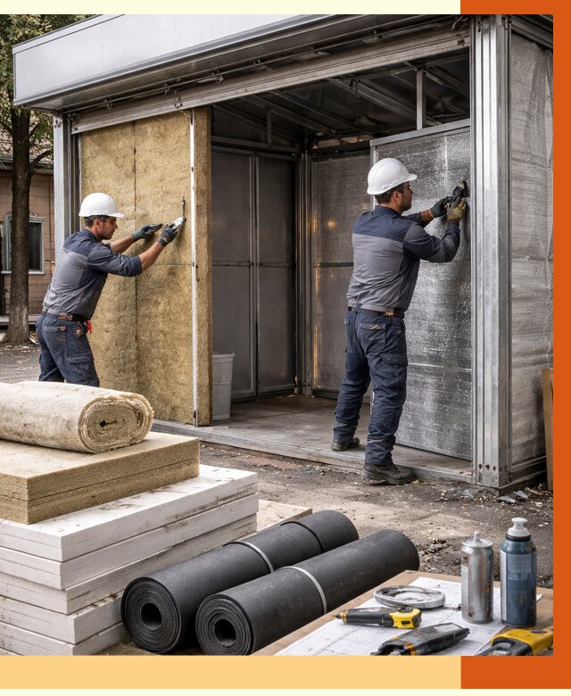 Утепление павильона шаурма в Черемхово под ключ от 1251 руб. за м² | ТепломастерЧрм