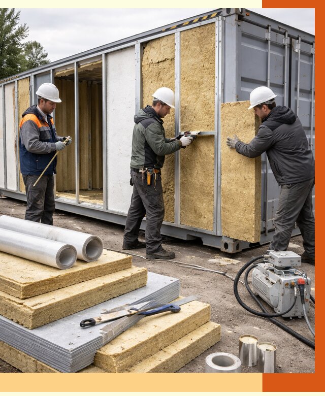 Утепление морского контейнера в Черемхово от 3910 руб. под ключ | ТепломастерЧрм