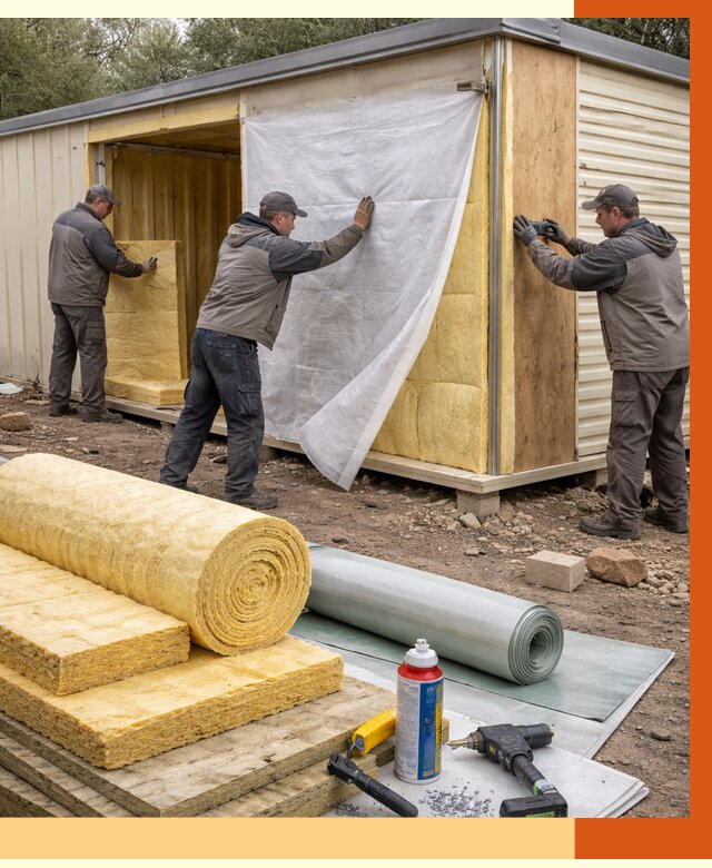 Утепление строительной бытовки в Черемхово от 13033 руб. под ключ | ТепломастерЧрм