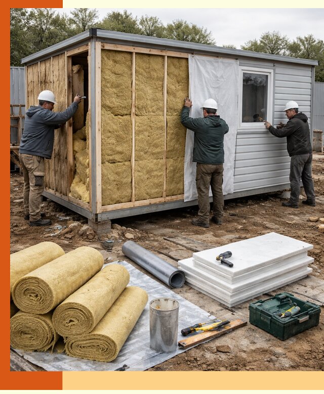 Утепление строительной бытовки под ключ в Черемхово для любых условий