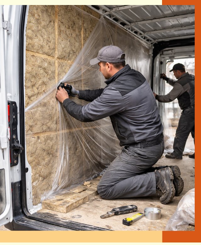 Утепление фургона в Черемхово от 17203 руб/м2 — утепление фургона ППУ и кузова | ТепломастерЧрм