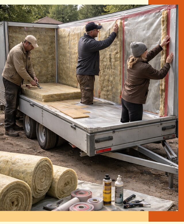 Утепление прицепа в Черемхово под ключ от 13033 руб. — комплекс от ТепломастерЧрм