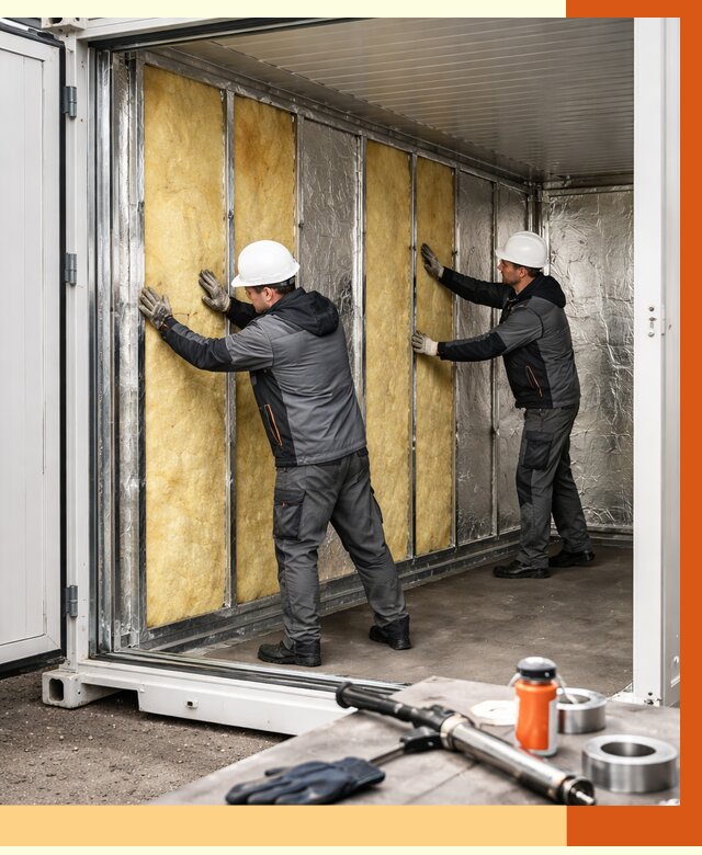 Утепление рефрижераторного контейнера в Черемхово от 46917 руб./м² | ТепломастерЧрм