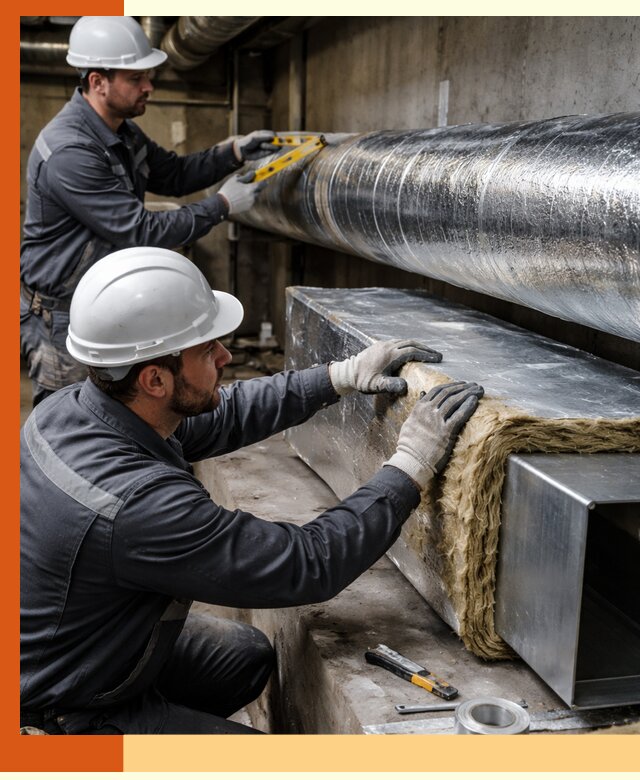 Профессиональное утепление воздуховодов и теплоизоляция в Черемхово