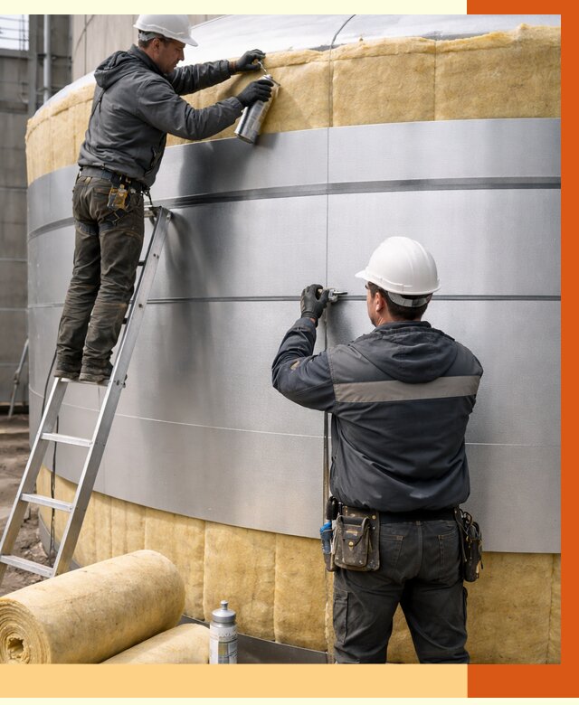 Утепление цистерны в Черемхово пенополиуретаном от 15118 руб. под ключ | ТепломастерЧрм