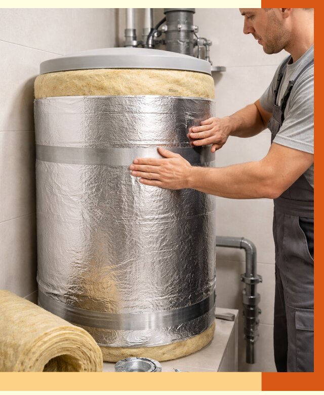 Утепление бойлера в Черемхово от 4692 руб. под ключ | Утепление ППУ | ТепломастерЧрм