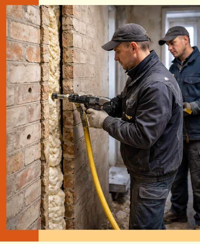 Межстеновое утепление пенополиуретаном в Черемхово